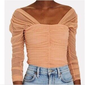 A.L.C. Jackie Ruched Top Dusty Coral Size Medium
